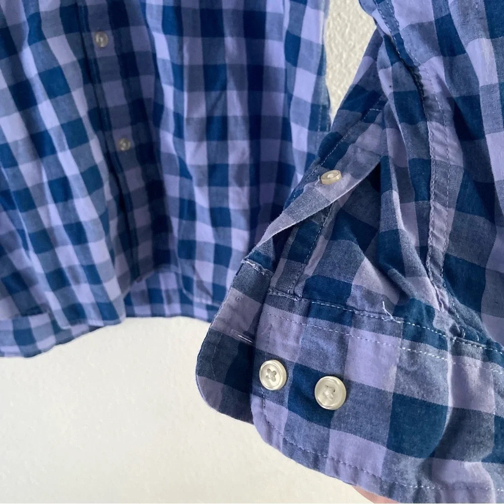 Sonoma Plaid Button Down Shirt Mens Large Classic Long Sleeve Casual Academia - Picture 6 of 12